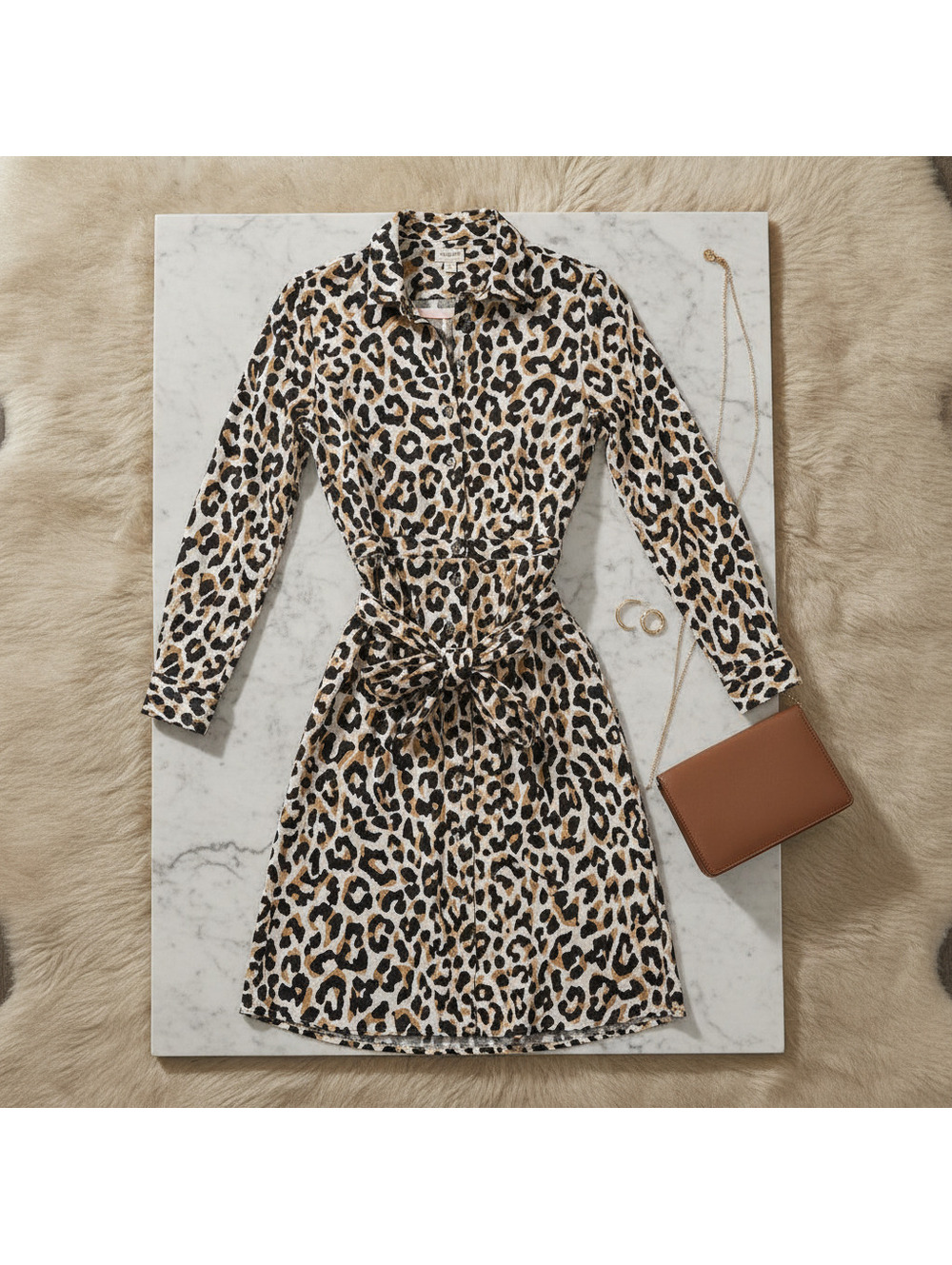 J.Crew Factory Leopard Cotton Poplin Shirtdress Size 2